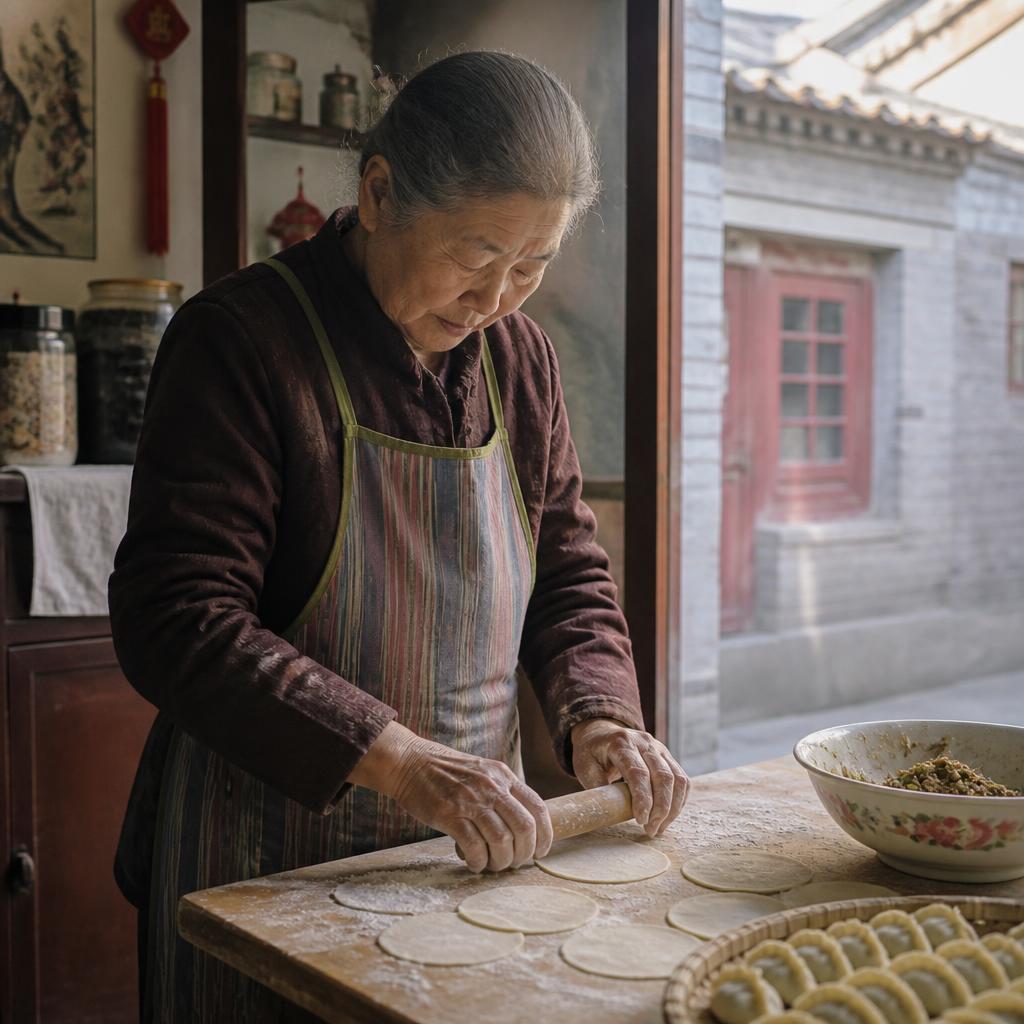 Hand-folded dumplings in a Beijing hutong kitchen 3