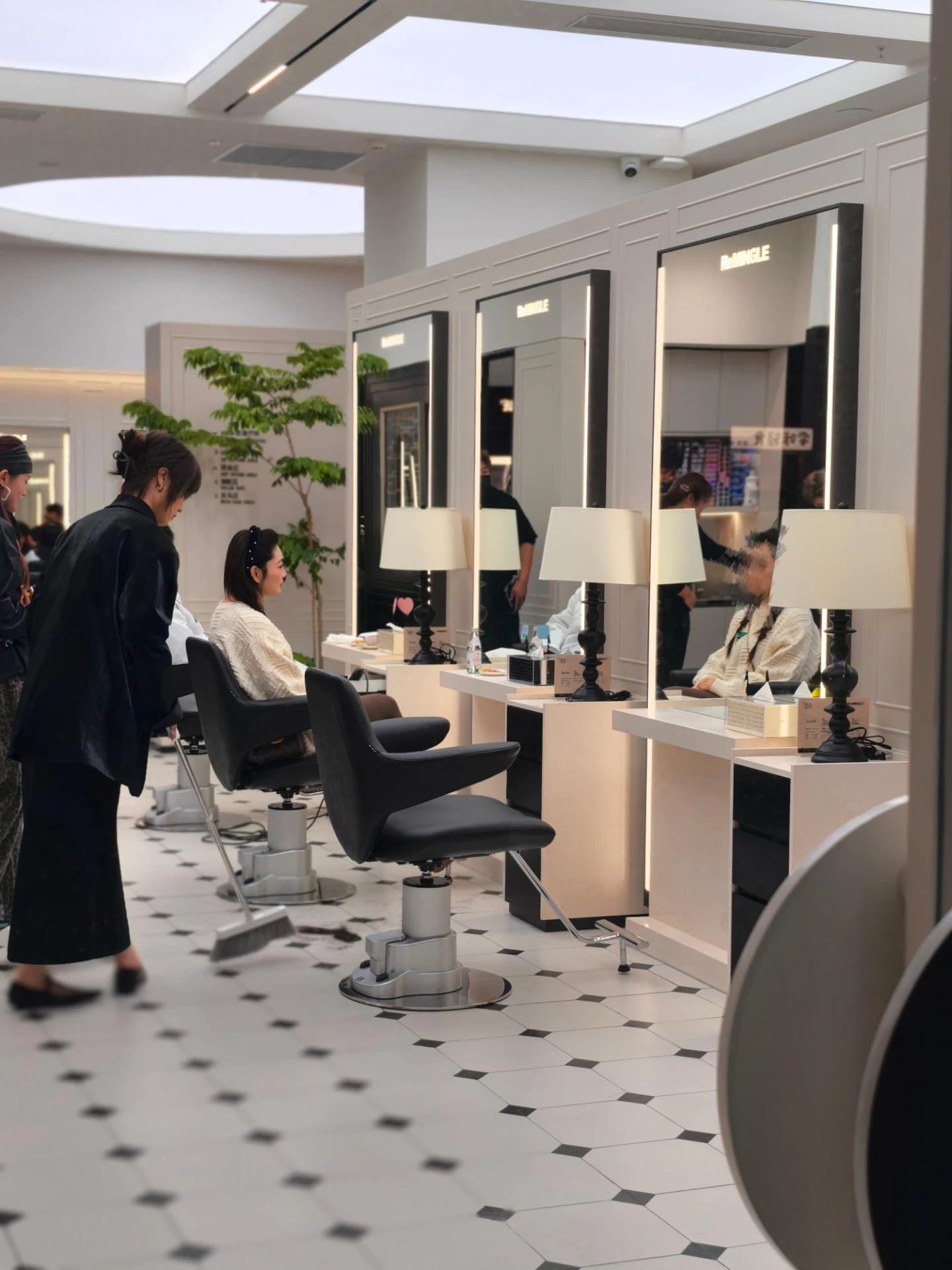 Cut and style at a neighborhood Beijing salon
