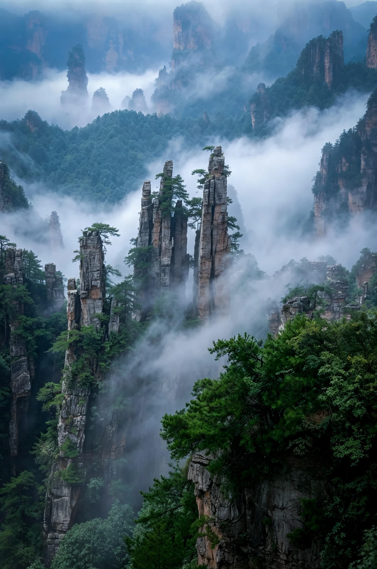 Zhangjiajie: paths above the clouds